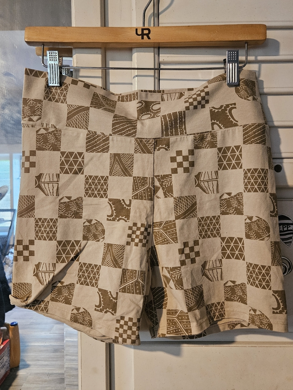 KEALOPIKO BIKE SHORTS - SIZE XL - IPU PRINT - BEIGE COLOR